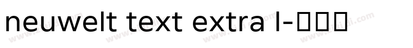 neuwelt text extra l字体转换
